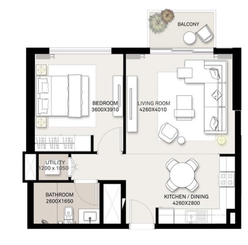 Park Ridge - 1-bedroom