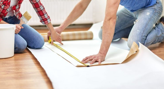 Mistakes made when wallpapering