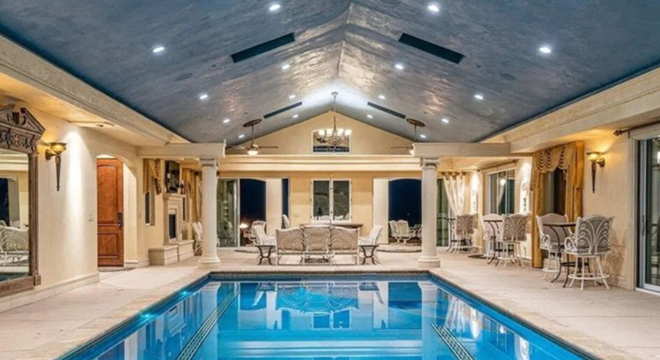 A spectacular home with an indoor pool