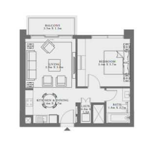 Lime Gardens - 1-BEDROOM