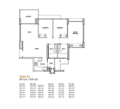 Treasure Crest - 3-BEDROOM