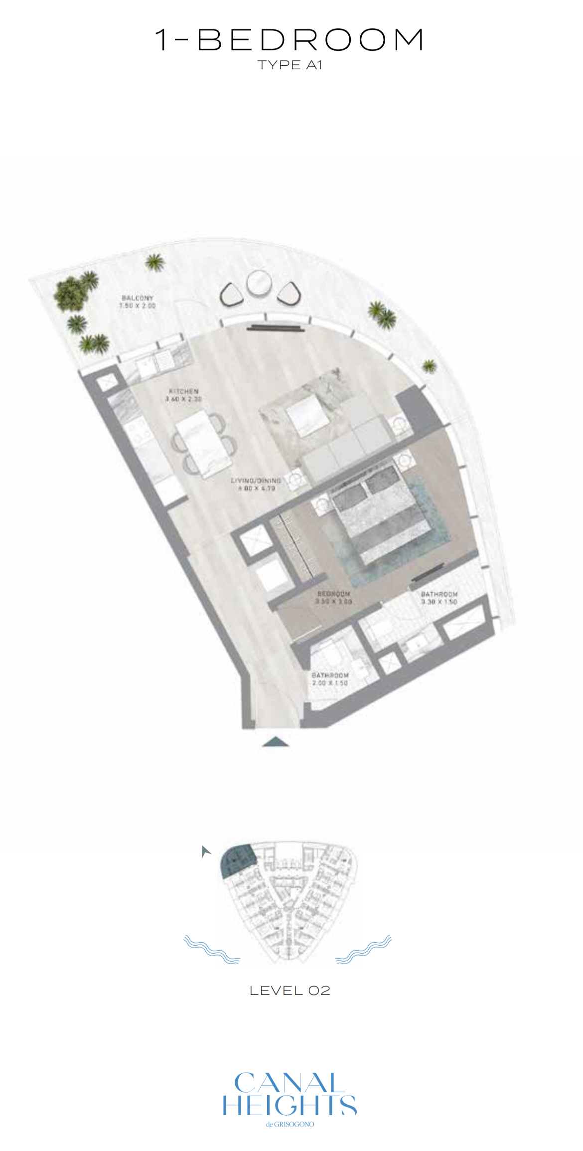 Canal Heights - 1-BEDROOM